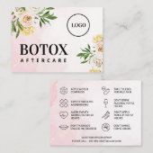 Visite Carte d'arrière-plan Botox de ressort Logo personn (Devant / Derrière)