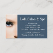 Visite Carte d'artiste Spa moderne de maquillage de salon (Dos)