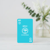 Visite Carte d'as de peintre (Debout devant)