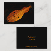 Visite Carte d'ATC de dulcimer (Devant / Derrière)