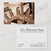 Visite Carte d'atelier de construction mécanique d'Ed (Devant / Derrière)