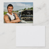 Visite Carte d'atelier de réparations d'automobile (Devant / Derrière)