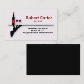 Visite Carte de barman/vin de barre/serveuse/cocktail (Devant / Derrière)