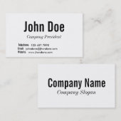 Visite Carte de base (Devant / Derrière)