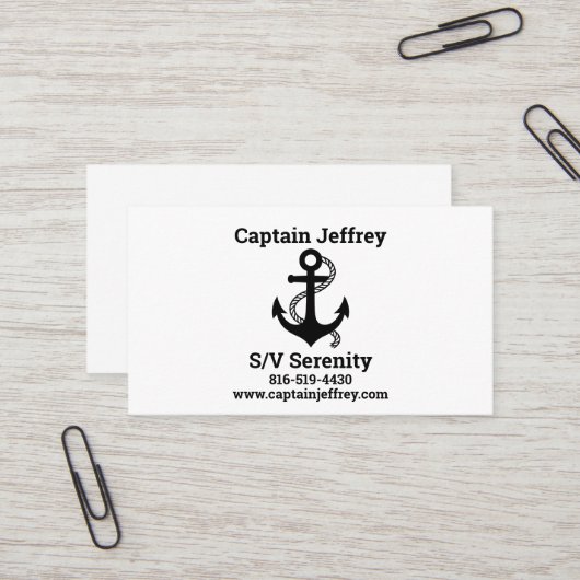 Visite Carte de bateau pour les amateurs de voile (Devant/Arrière en situation)