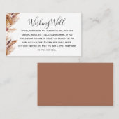 Visite Carte de bien-être Floral Boho Pampas (Devant / Derrière)