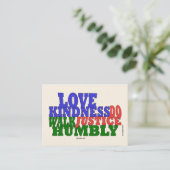 Visite Carte de bienvenue de bonté d'amour (Debout devant)