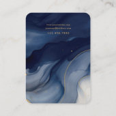 Visite Carte de bijoux Abstraite marine et or (Dos)