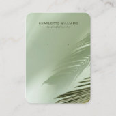 Visite Carte de bijoux Sage Green Palm Shadow (Devant)