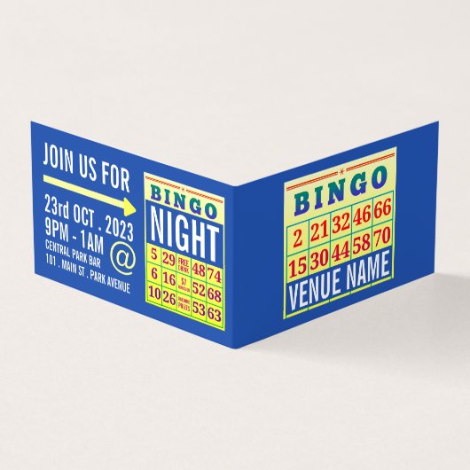 Visite Carte de Bingo, Gestionnaire de Bingo Détaillé (Extérieur)