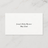 Visite Carte de boîtier de rabat de papier à lettres main (Dos)