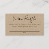 Visite Carte de boîtier de raffe à vin (Devant)