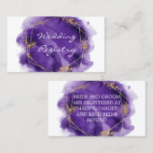 Visite Carte de boîtier du Registre Mariage de peinture e (Devant / Derrière)