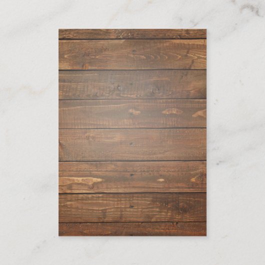 Visite Carte de boîtier du site Web Mariage RSVP de code (Dos)