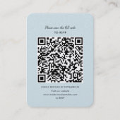 Visite Carte de boîtier RSVP de mariage de code QR modern (Devant)