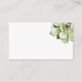 Visite Carte de boîtier vierge Mariage Succulente (Dos)