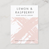 Visite Carte de boucle d'oreille moderne rose pâle (Devant)