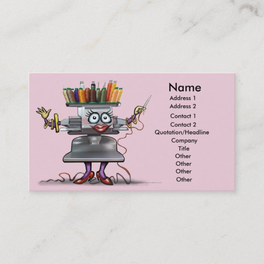 Visite Carte de broderie (Devant)