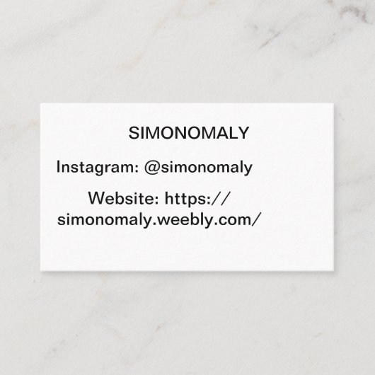 Visite Carte de Buissness (Devant)