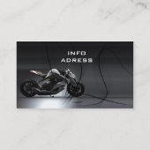 Visite Carte de bureau de moto (Dos)