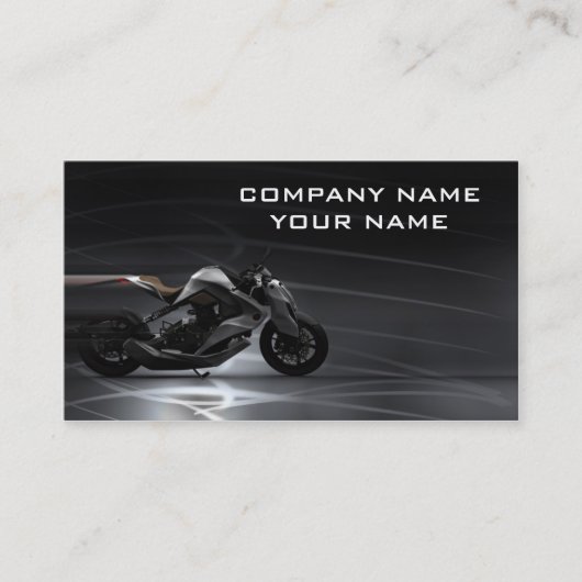 Visite Carte de bureau de moto (Devant)