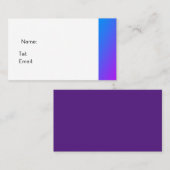 Visite Carte de bus de base violet (Devant / Derrière)