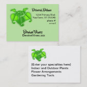 Visite Carte de bus - Feuilles de vigne 3D (Devant / Derrière)