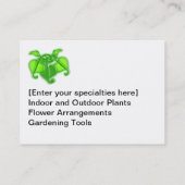 Visite Carte de bus - Feuilles de vigne 3D (Dos)