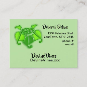 Visite Carte de bus - Feuilles de vigne 3D