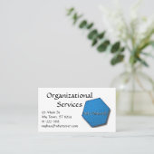 Visite Carte de bus - Hexagon Jigsaw Puzzle en bleu (Debout devant)