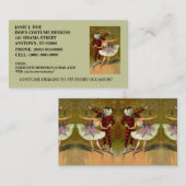 VISITE CARTE DE ~BUSINESS DE COSTUMIER DE ~ DE BOUTIQUE (Devant / Derrière)