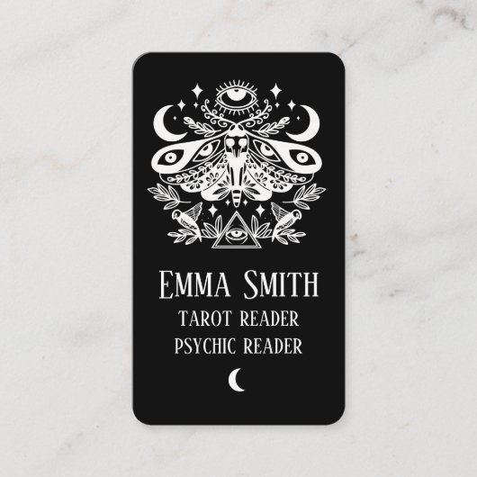 Visite Carte de bussines céleste Luna Moth (Devant)