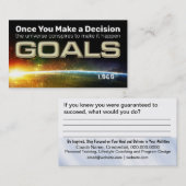 Visite Carte de but de décision (Devant / Derrière)