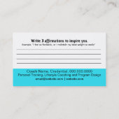 Visite Carte de but de décision (Dos)