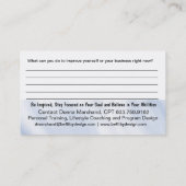 Visite Carte de but de décision (Dos)