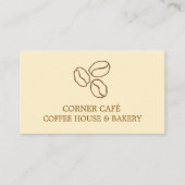 Visite Carte de Café Moderne (Devant)