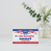 Visite Carte de campagne politique - Sheriff (Debout devant)