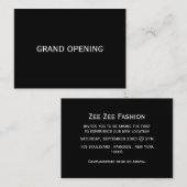 Visite Carte de cérémonie d'ouverture simple et moderne (Devant / Derrière)