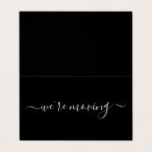 Visite Carte de changement d'adresse de script simple (Extérieur déplié)