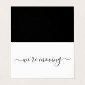 Visite Carte de changement d'adresse de script simple (Extérieur déplié)