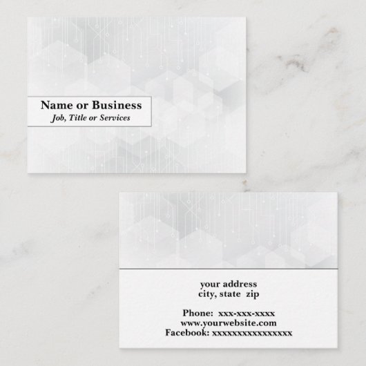 Visite Carte de circuit (Devant / Derrière)