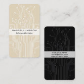 Visite Carte de circuit Beige Noir (Devant / Derrière)