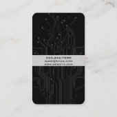 Visite Carte de circuit Beige Noir (Dos)