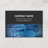Visite Carte de circuit bleu gris moderne Réparation info (Devant)