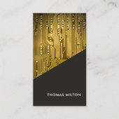 Visite Carte de circuit en or gris simple Réparation info (Devant)