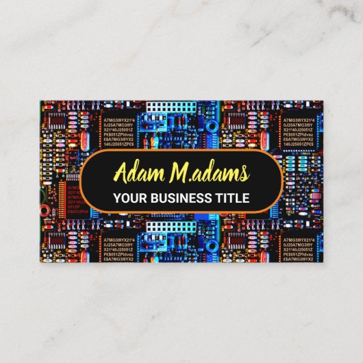 Visite Carte de circuit imprimé Pro Electronic PCB (QR Co (Devant)