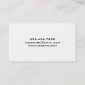 Visite Carte de circuit (noir) (Dos)