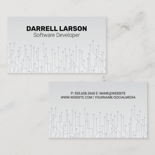 Visite Carte de circuit technologique (Devant / Derrière)