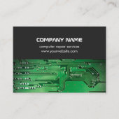 Visite Carte de circuit vert gris moderne Réparation info (Devant)