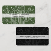 Visite Carte de circuit vert noir (Devant / Derrière)